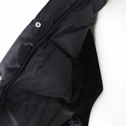 Prada 2023 29l805 Re-nylon 2-way Down Vest/down Jacket With Sleeve Sheep Fur