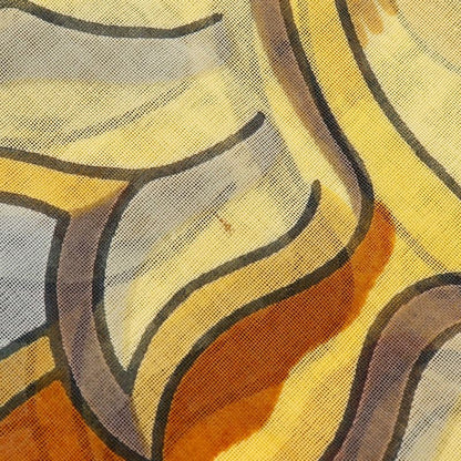 Hermes Pareo Sun Cotton Yellow Women's Stole