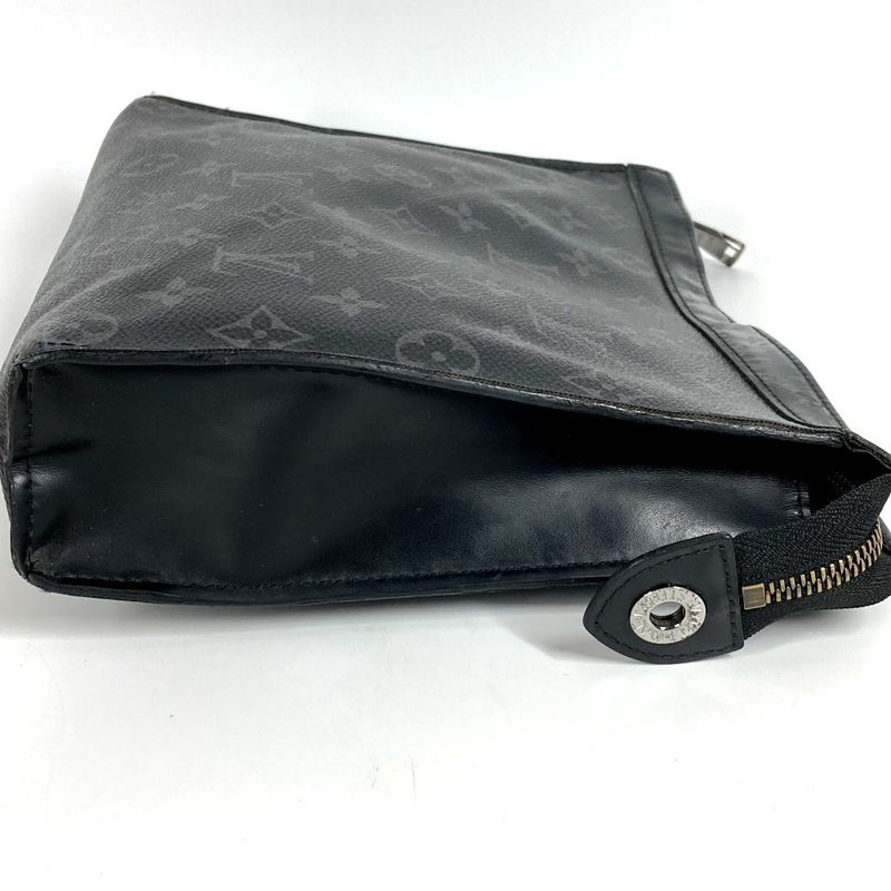 Louis Vuitton Pochette Voyage MM M61692 Monogram Eclipse Canvas Black