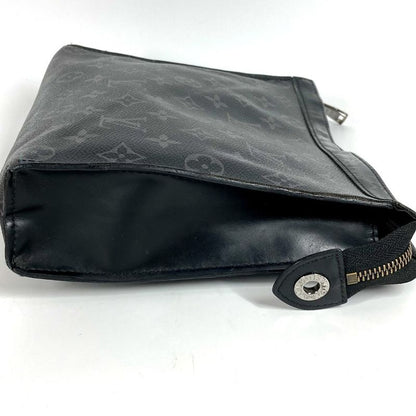 Louis Vuitton Pochette Voyage MM M61692 Monogram Eclipse Canvas Black