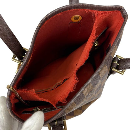 Louis Vuitton Petit Baguette Marais Mini Tote Bag Damier Leather Brown Shoulder