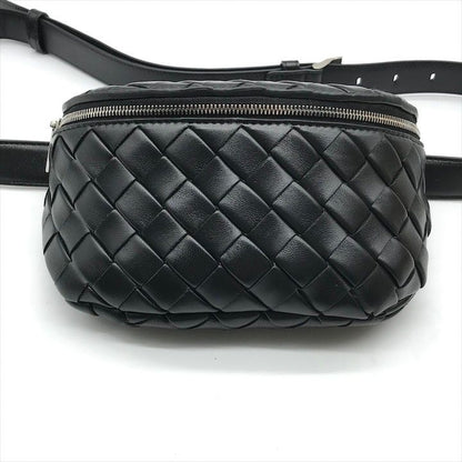 Bottega Veneta Belt Bag Waist Pouch Bag With Key Ring Black