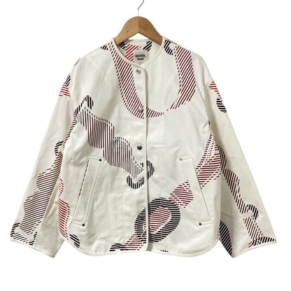 Hermes Coaching Remix Print Cotton Jacket 34