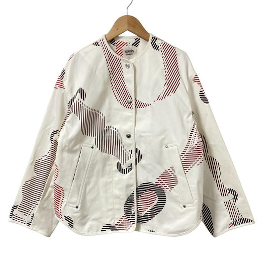 Hermes Coaching Remix Print Cotton Jacket 34