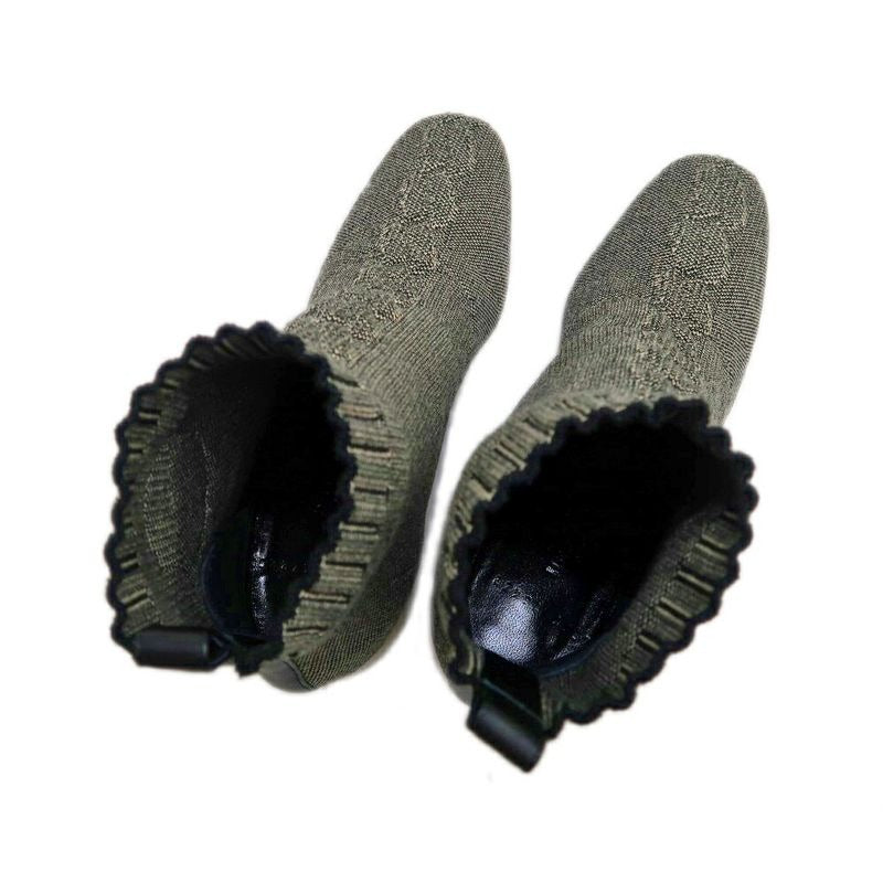 Hermes Volver Knit Boots Gray Black Size 36 Shoes Apparel — view 6