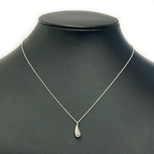 Tiffany & Co Silver Elsa Peretti Tia Dos Rop Necklace 2.9 g 925 Engraved