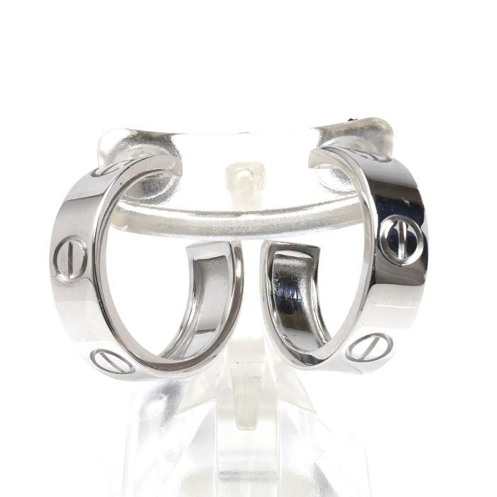 Cartier 18K White Gold Love Earrings
