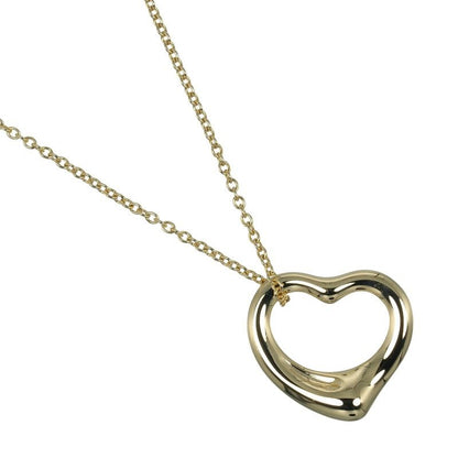 Tiffany & Co Open Heart 18K Yellow Gold 4.35g Necklace