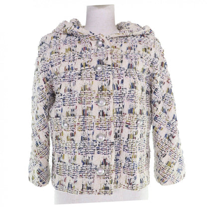 Chanel Cotton Coco Button Hooded Ribbon Tweed Jacket