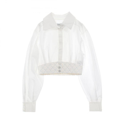 Chanel Cotton Shirt Top White