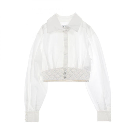 Chanel Cotton Shirt Top White