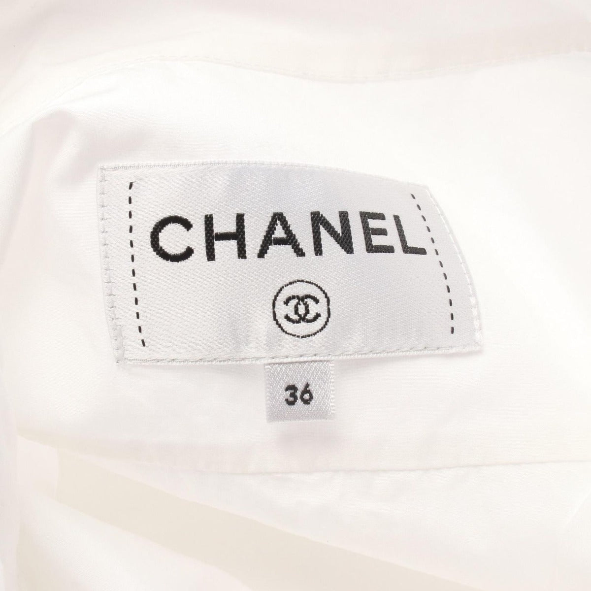 Chanel Cotton Shirt Top White — view 3