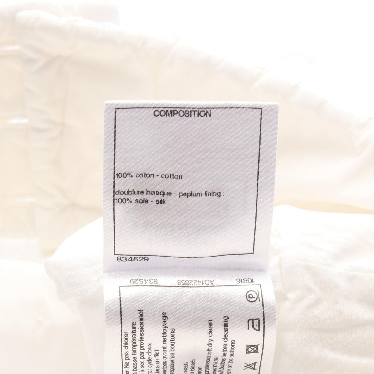Chanel Cotton Shirt Top White — view 4