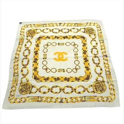 Chanel CC Logo Chain Silk Scarf Set of 2