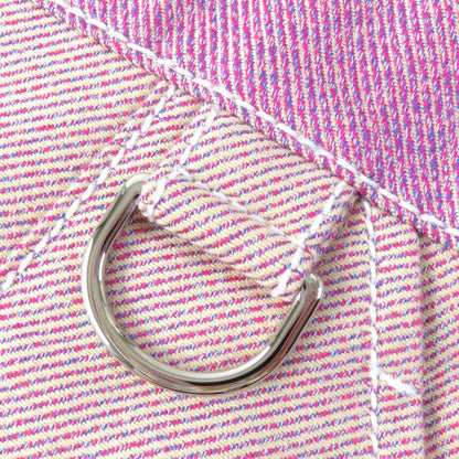 Hermes 100% Cotton Short Sleeves Zip-up Dress Pinkish 34 Women's