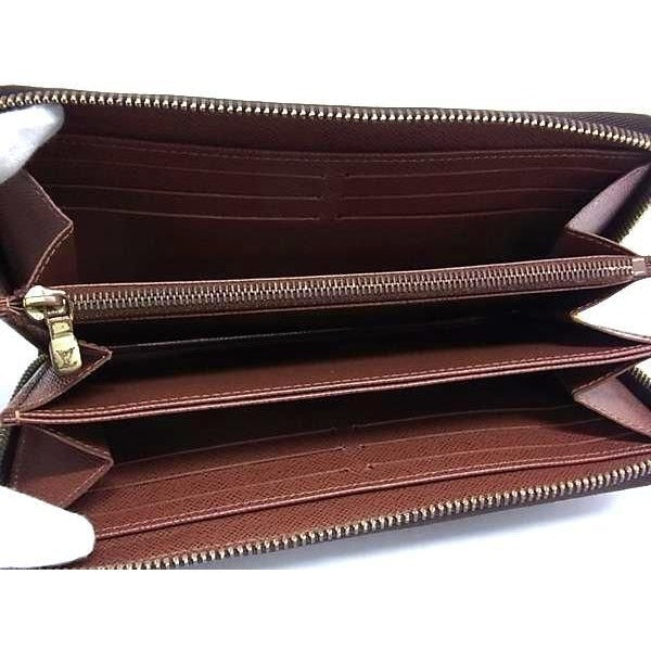 Louis Vuitton Wallet Zippy Brown Monogram Gold Hardware — view 5