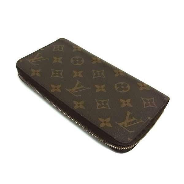Louis Vuitton Wallet Zippy Brown Monogram Gold Hardware