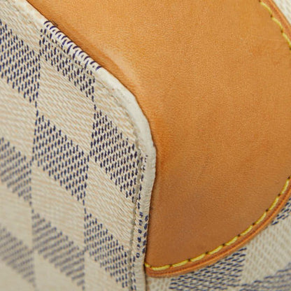 Louis Vuitton Damier Azure Hampstead MM Tote Shoulder Bag N51206 White PVC