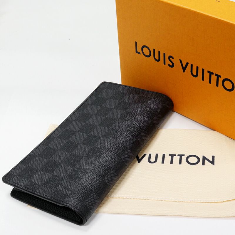Louis Vuitton Zip Long Wallet With Coin Purse Damier Graphite Portefeuille