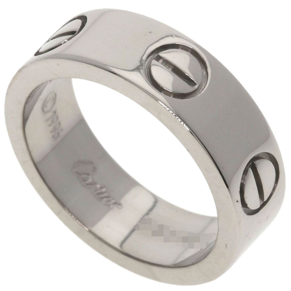 Cartier Love Ring 48 18k White Gold