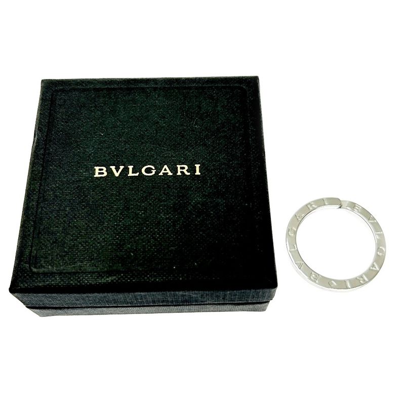 Bvlgari Silver Bvlgari Key Ring with Box 11.4g 925 Engraved 322473 Key Ring