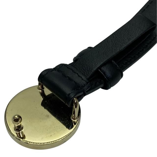 Bvlgari Bulgari Monete Belt Accessories Ancient Coin Motif Small Leather Black