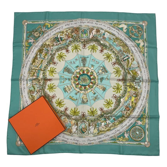 Hermes Scarf Carre 90 100% Silk PER Astra Adastra Through Difficulties