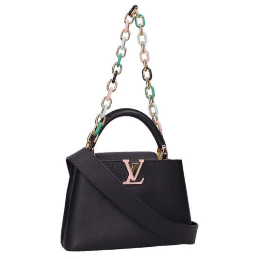 Louis Vuitton Capucines BB Taurillon Leather Flap Chain 2-Way Handbag