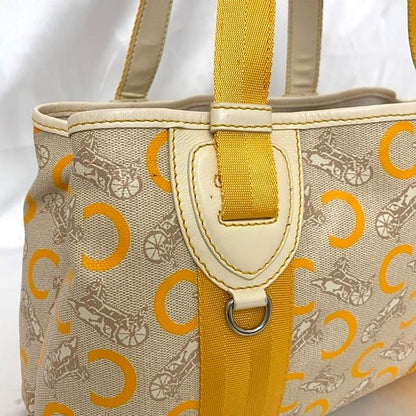 Celine Tote Bag Ec21549 Beige Yellow C Macadam