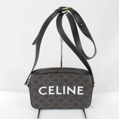 Celine Triomphe Medium Messenger Bag Shoulder Bag Ladies Brown High Brand
