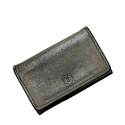Loewe Fold Wallet Ec22896 Silver Anagram Vintage