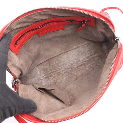 Bottega Veneta Shoulder Bag Nodini Intrecciato Red Leather — view 3