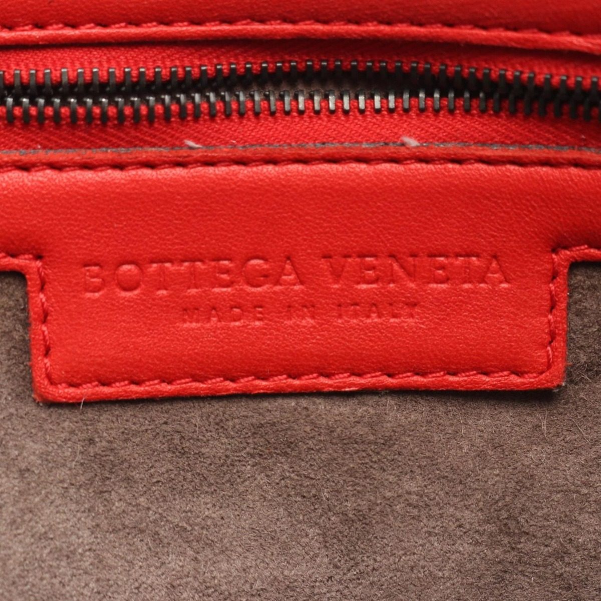 Bottega Veneta Shoulder Bag Nodini Intrecciato Red Leather — view 4