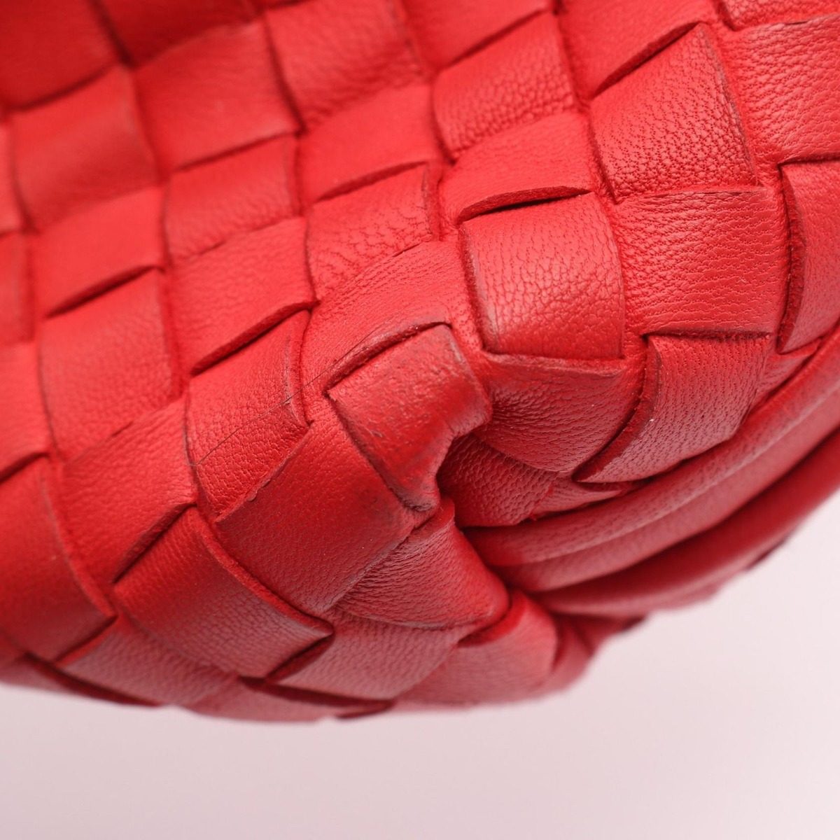 Bottega Veneta Shoulder Bag Nodini Intrecciato Red Leather — view 7
