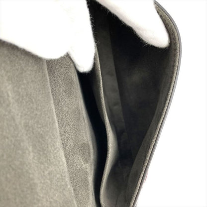 Fendi Double Micro Baguette Shoulder Bag Leather 8m0371 Bordeaux Silver