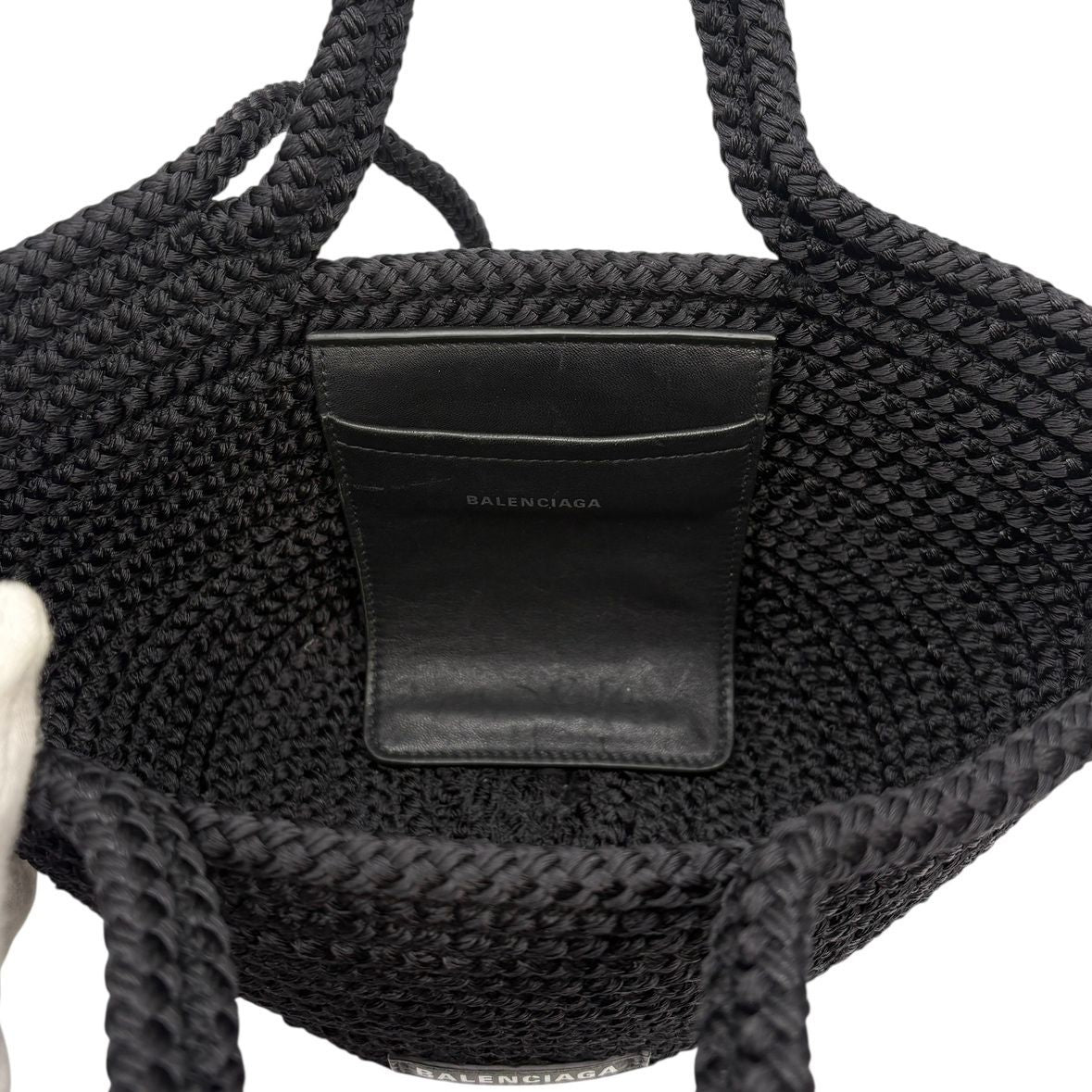 Balenciaga Handbag Ibiza Small Basket Black Shoulder Ibiza Bag