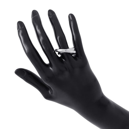 Hermes Ring Vertijus Silver 54
