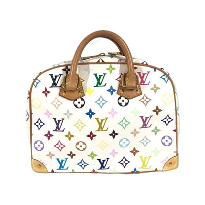Louis Vuitton Handbag Trouville M92663 Monogram Multicolor Canvas Bronze White