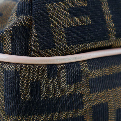 Fendi Zucca Logo Charm 8bh156 Canvas Brown Ladies Tote Bag