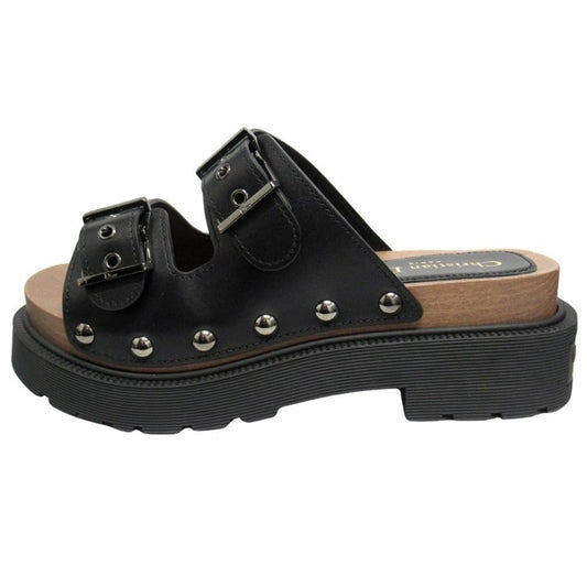 Dior Quake Leather Strap Sandals Shoes 37 Black