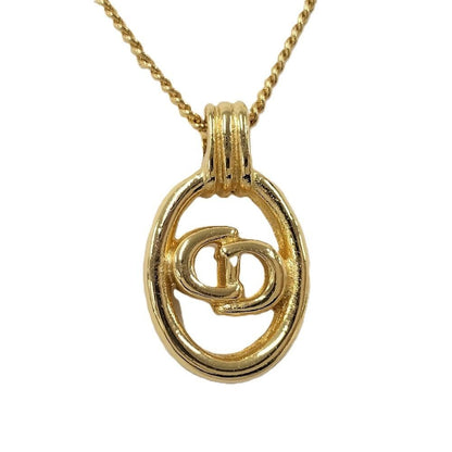 Dior Necklace Cdlogo Plated Gold