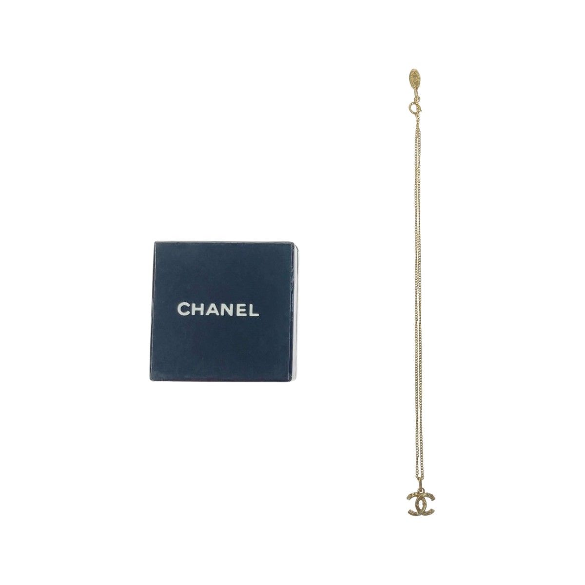 Chanel Mini Nico Mark Necklace Gold