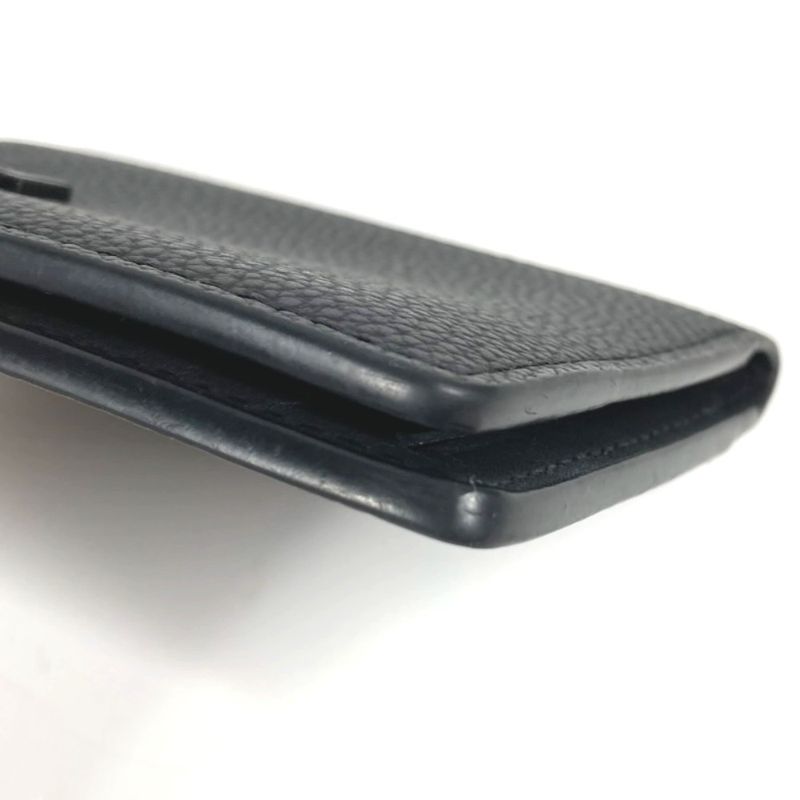 Louis Vuitton Card Case Organizer De Poche M69979 Grained Leather Noir Black