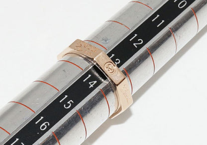 Gucci 18K Pink Gold Octagonal Ring Gucci8ring