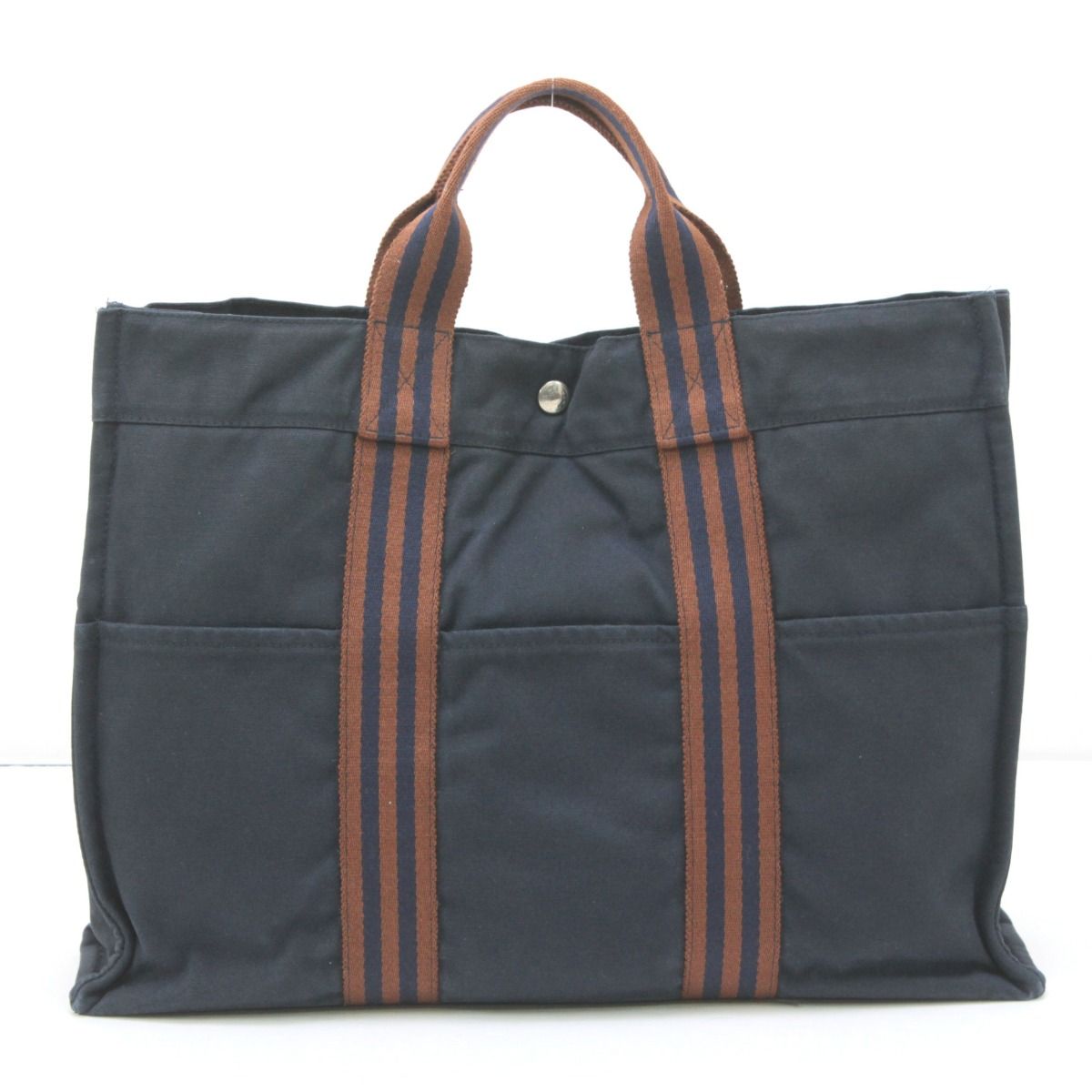 Hermes Fool Toe MM Tote Bag Navy