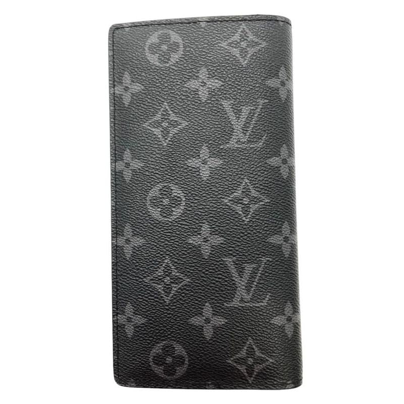 1072 Louis Vuitton Portefeuille Brazza M62516 Monogram Eclipse Fragment