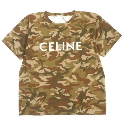 Celine 22SS 2x681246q Loose Logo T-shirt Cotton Logo Print Camouflage Pattern