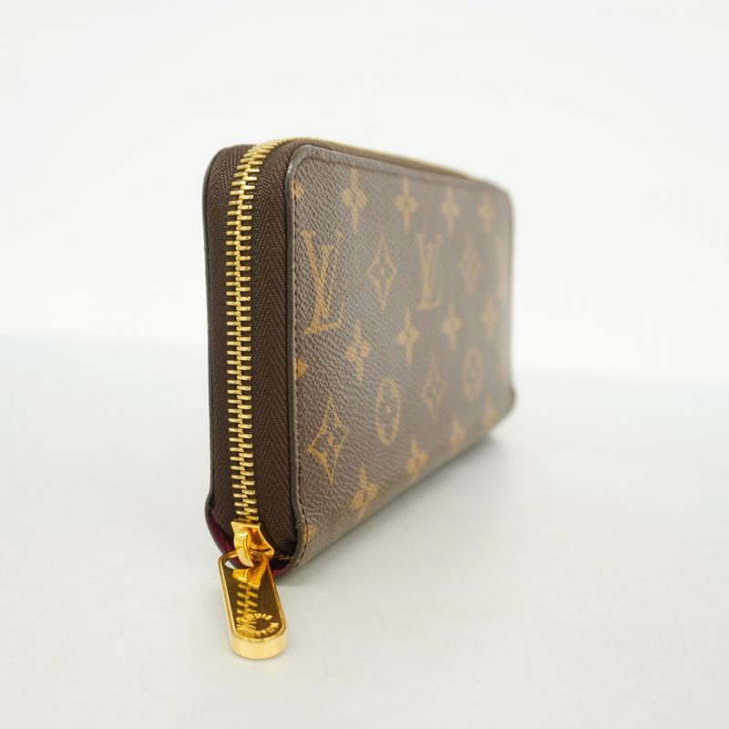 Louis Vuitton Long Wallet Monogram Zippy Wallet M41895 Fuchsia Ladies