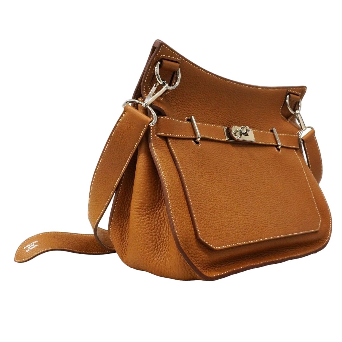 Hermes Shoulder Bag Gipsiere 34 Taurillon Clemence Gold Silver — view 2