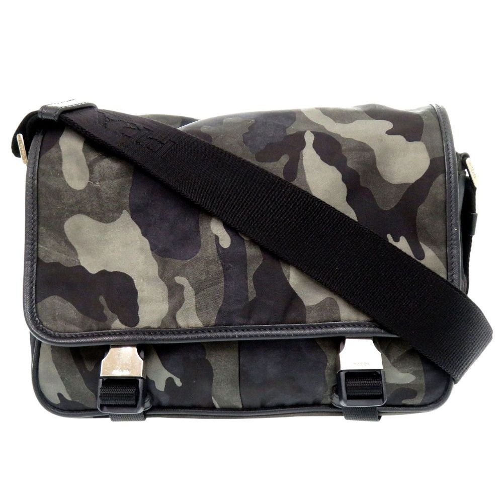 Prada Tessuto Camouflage Pattern Messenger